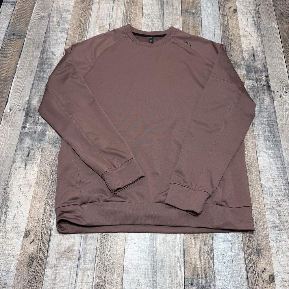UNRL Crewneck Sweatshirt Mens M Mauve Performance Athletic Training Pullover